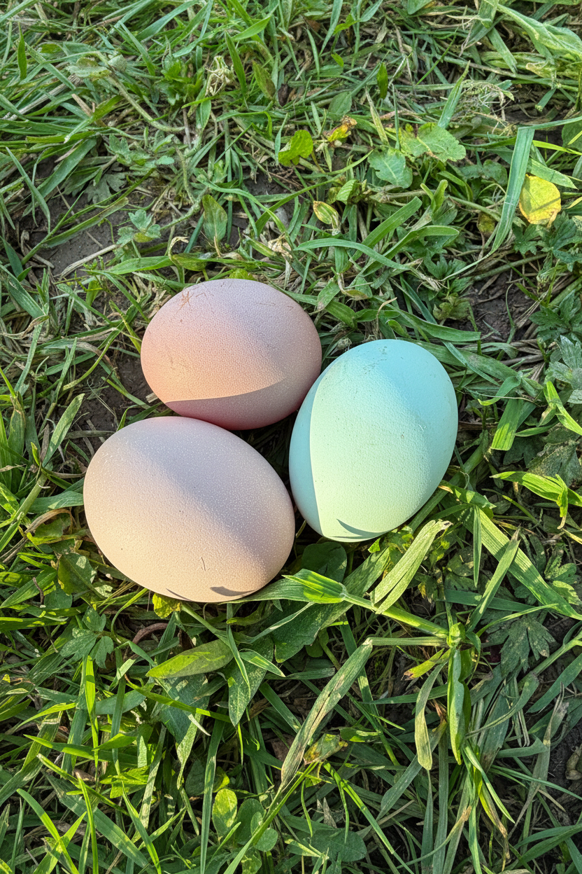 Eggs in grass